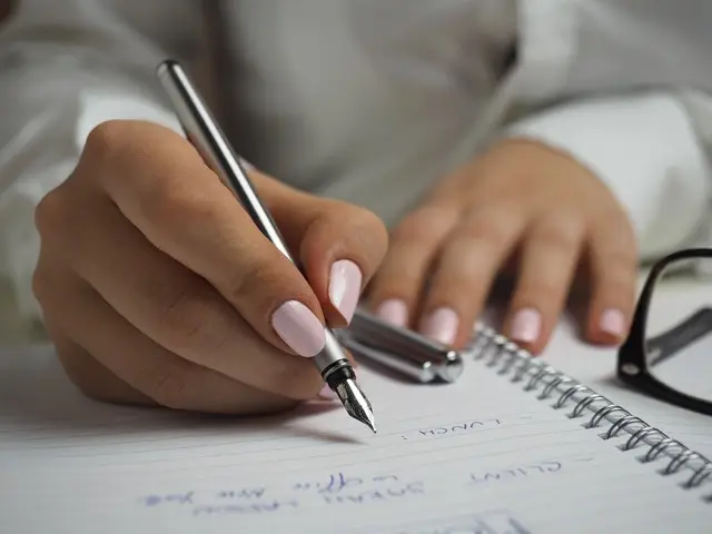 Female taking notes