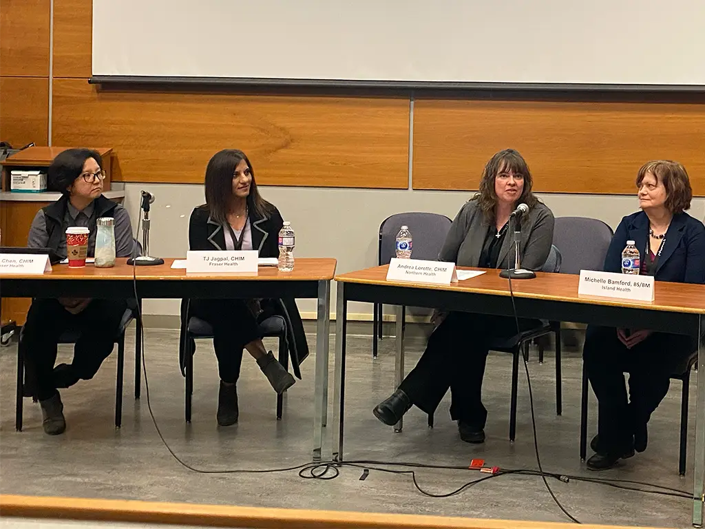 L–R: Jane Chen, TJ Jagpal, Andrea Lorette, and Michelle Bamford during the fireside chat.