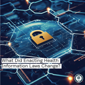 What did enacting health information laws change? 